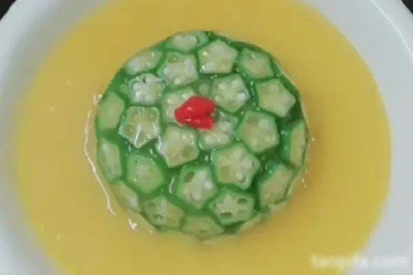 金汤淮山酿秋葵视频教程-配方档案馆