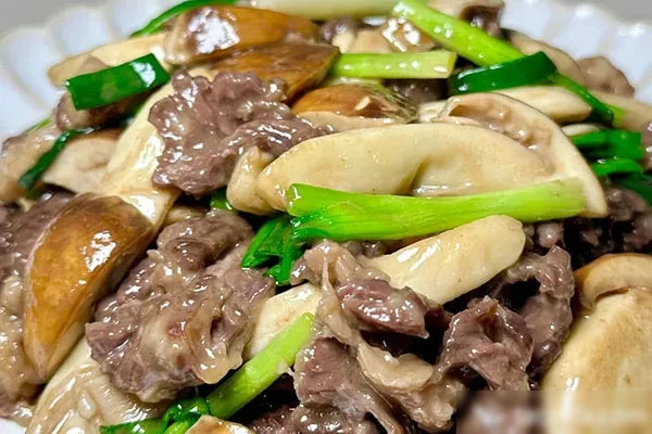 松茸金丝牛肉技术配方和视频教程-配方档案馆